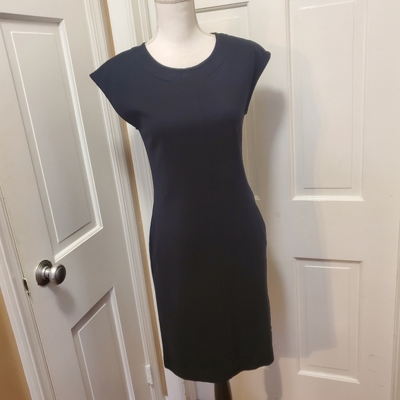 EC Marimekko Black Ponte-Knit Fitted Dress Size XS, Classic, Business - Picture 1 of 13